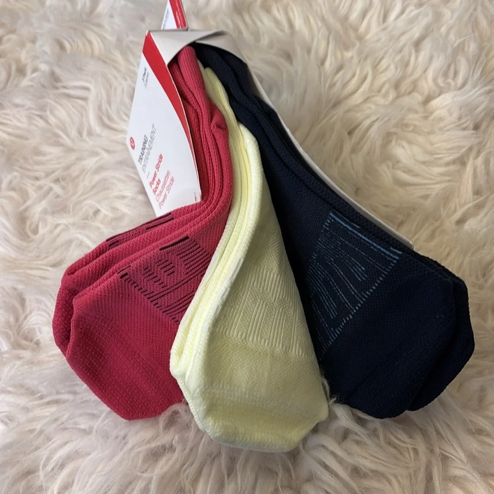 Lululemon Power Stride Socks, RBCO/ELIX/TRNV, Size Medium